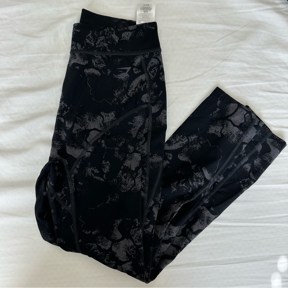 KKFit x Gymshark black marl leggings small